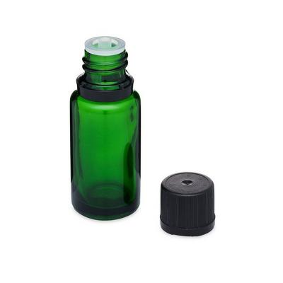 Green 5ml essential oil glass bottle supplier